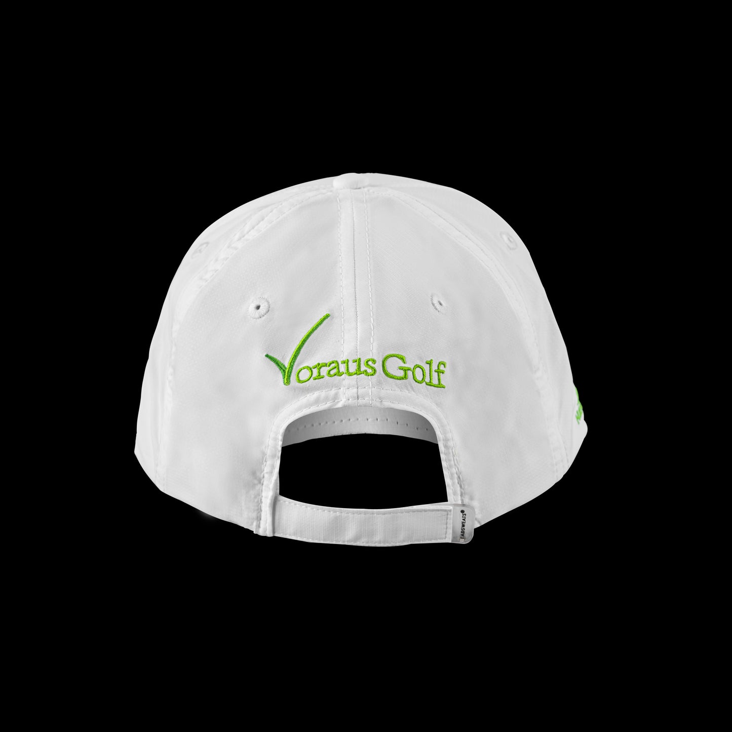 Voraus Performance Golf Hat White Back view