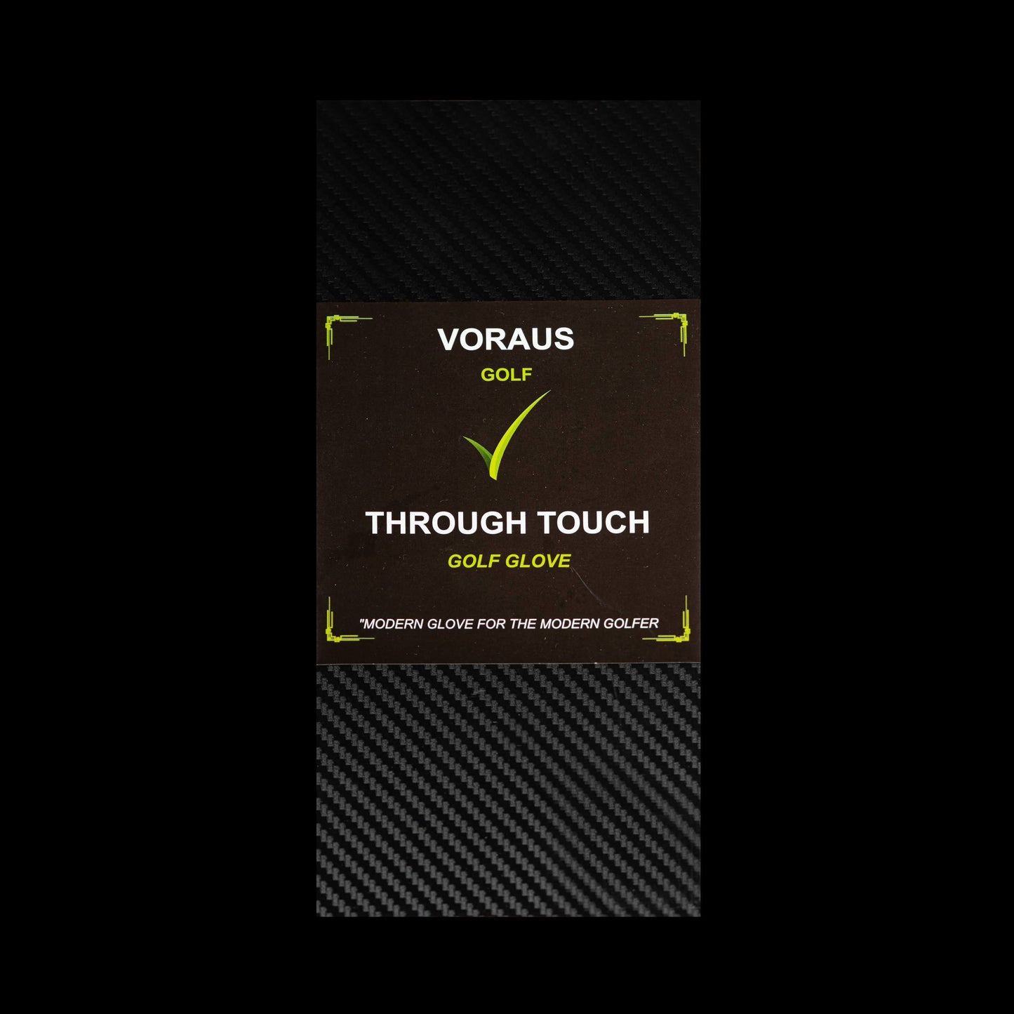 Voraus Golf glove packaging front view