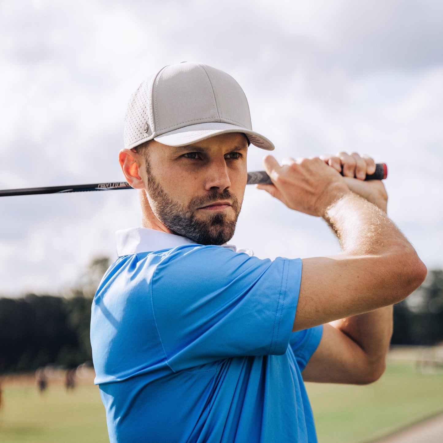 Colored Collar Polo - Clear Skies